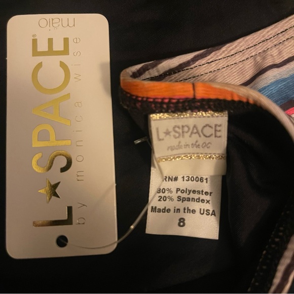 Colorful L-Space Fringe One-Piece Swimsuit - Picture 2 of 6